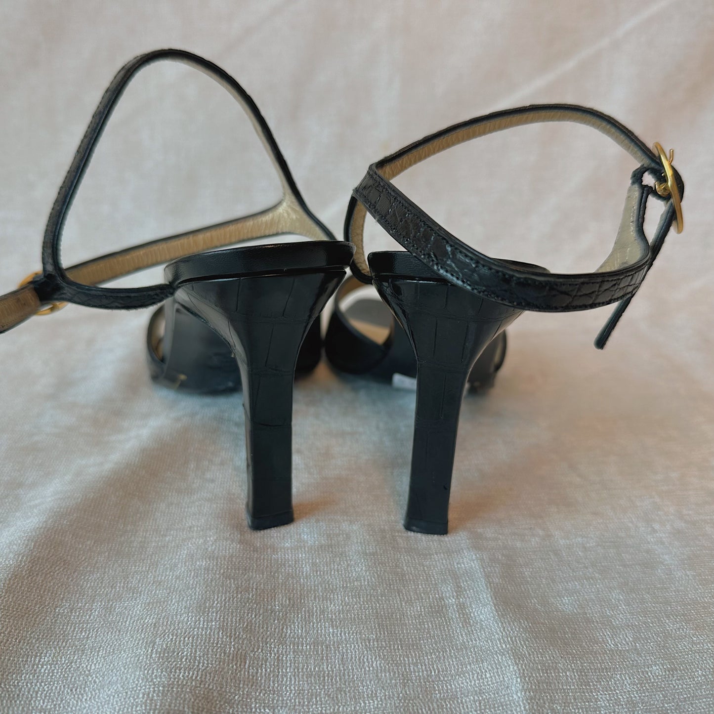 Y2K Parisian Black Heels / SZ 7