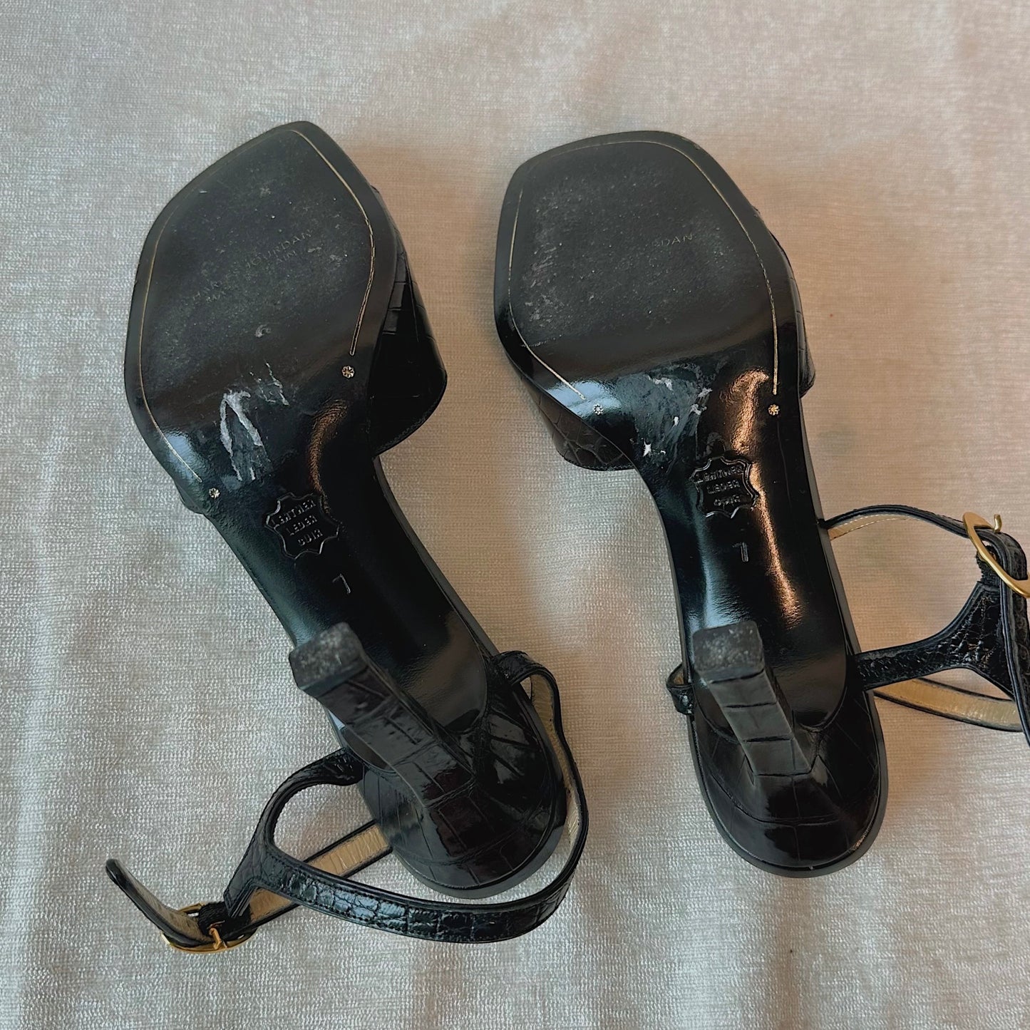 Y2K Parisian Black Heels / SZ 7