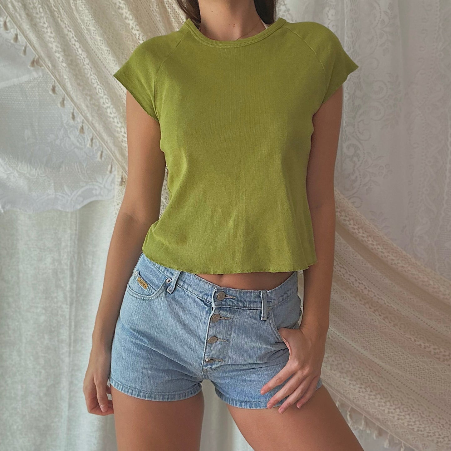 Y2K Avocado Cotton Tee / SZ L/XL