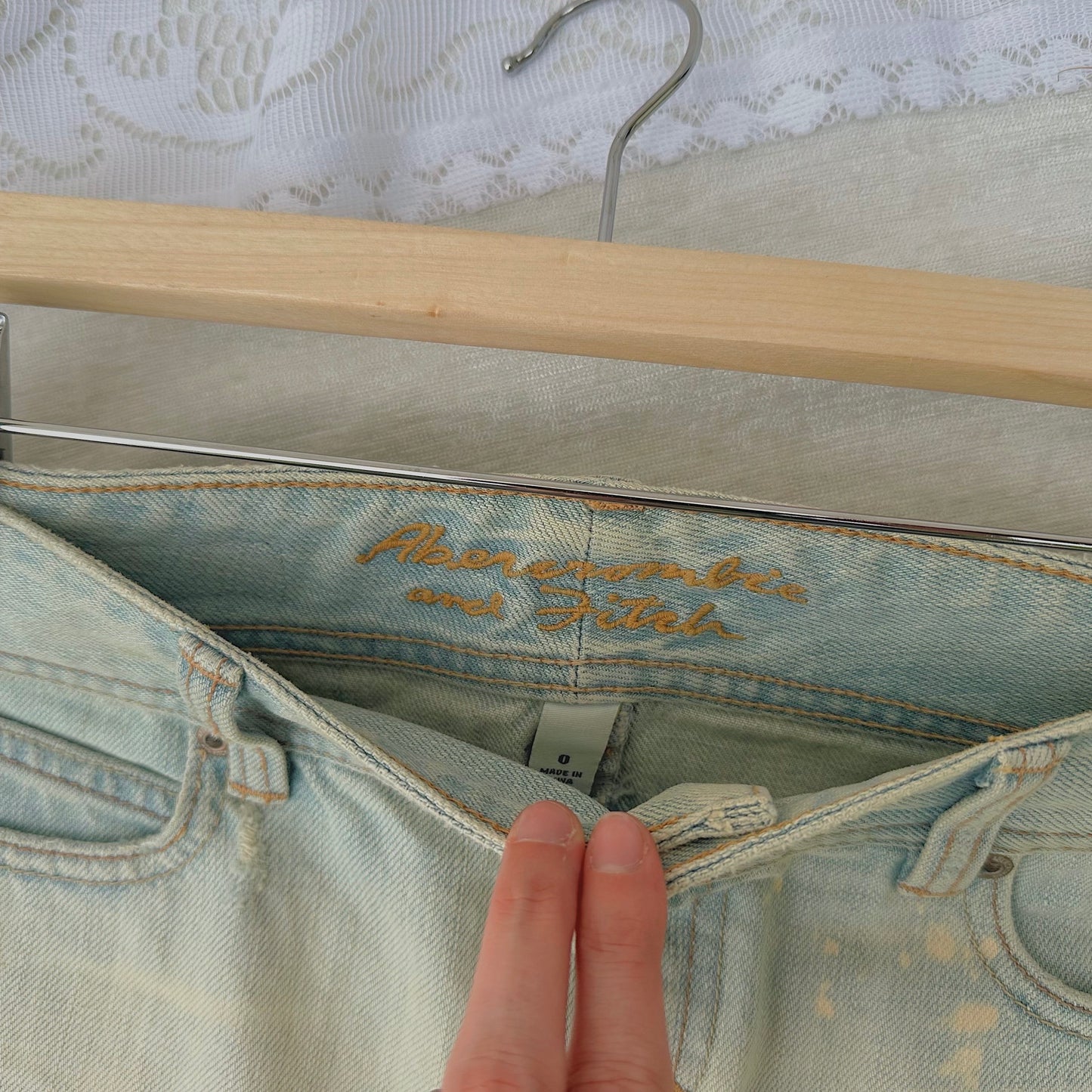 Y2K Abercrombie Denim Mini Skirt / SZ 0