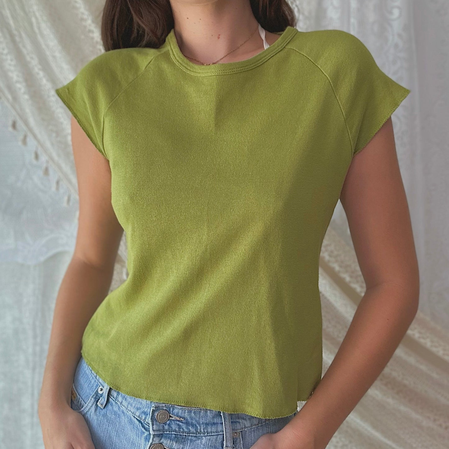 Y2K Avocado Cotton Tee / SZ L/XL