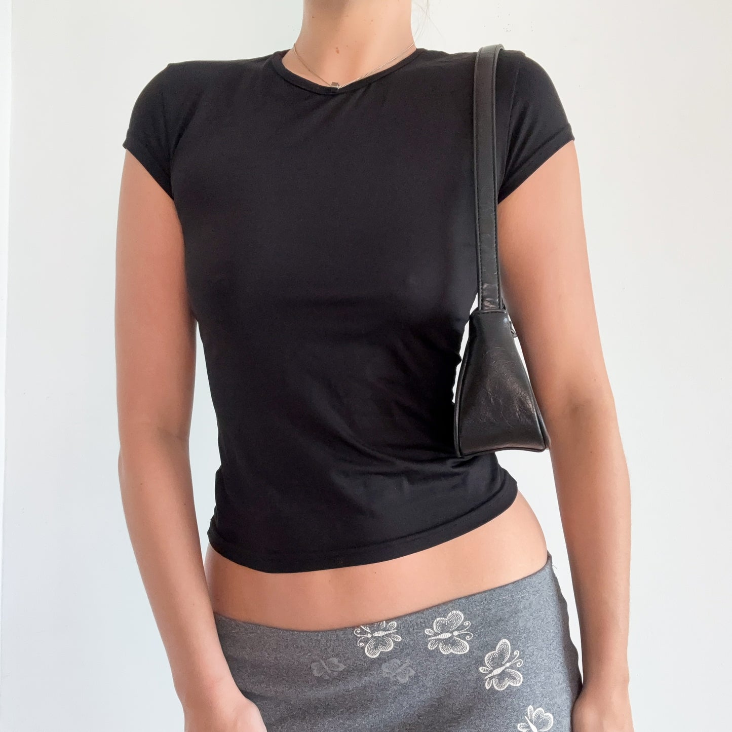 Y2K Black Studded Mini Purse