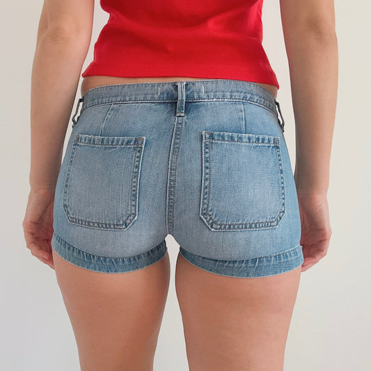 Y2K Denim Pocket Shorts / SZ 4