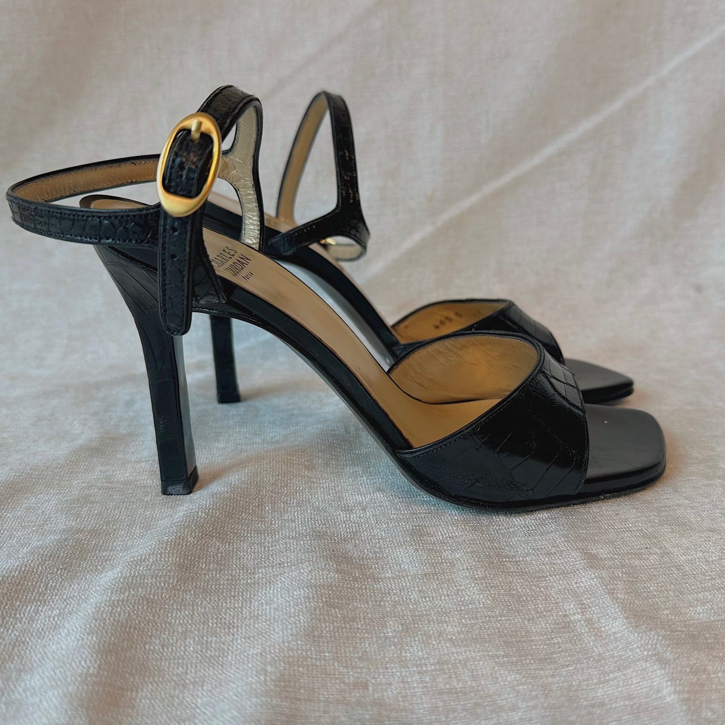 Y2K Parisian Black Heels / SZ 7