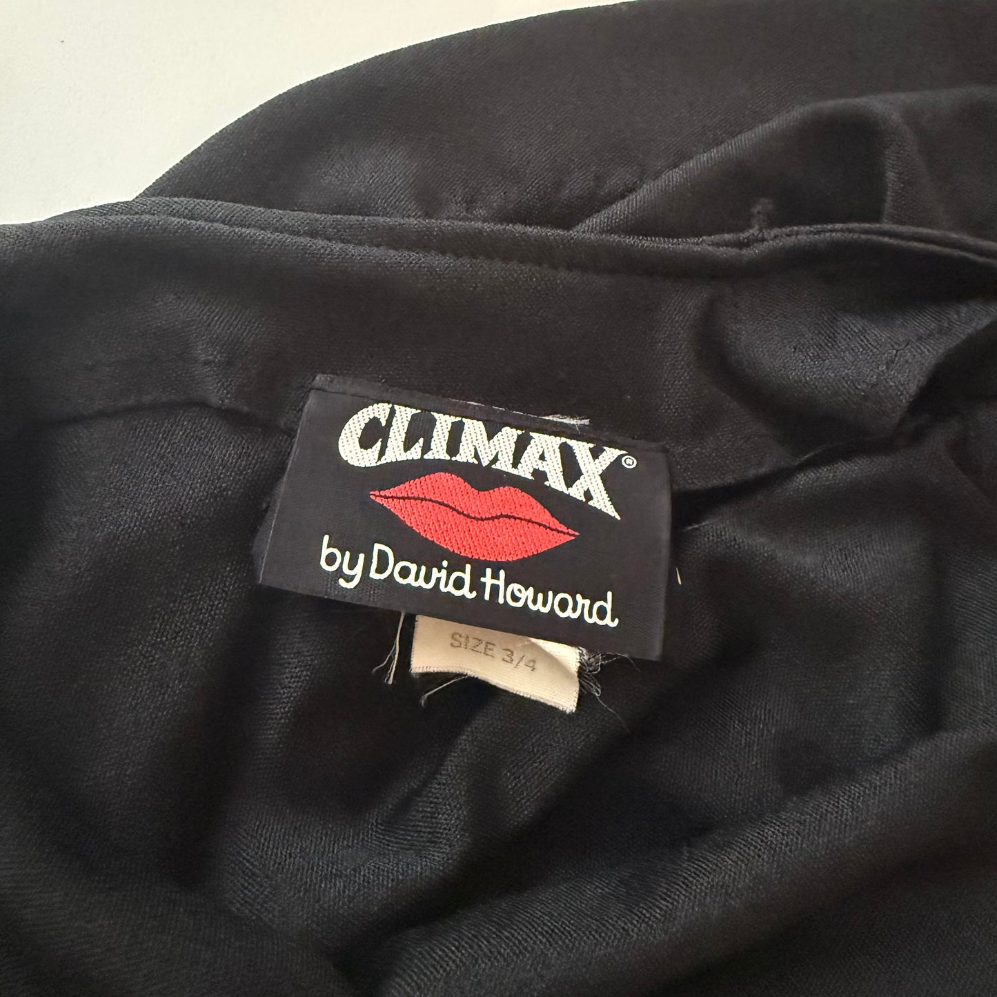 80's Climax Black Diamond Mini Dress / SZ XS/S