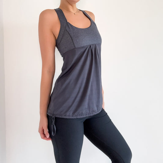 Y2K Grey Bubble Workout Tank / SZ M