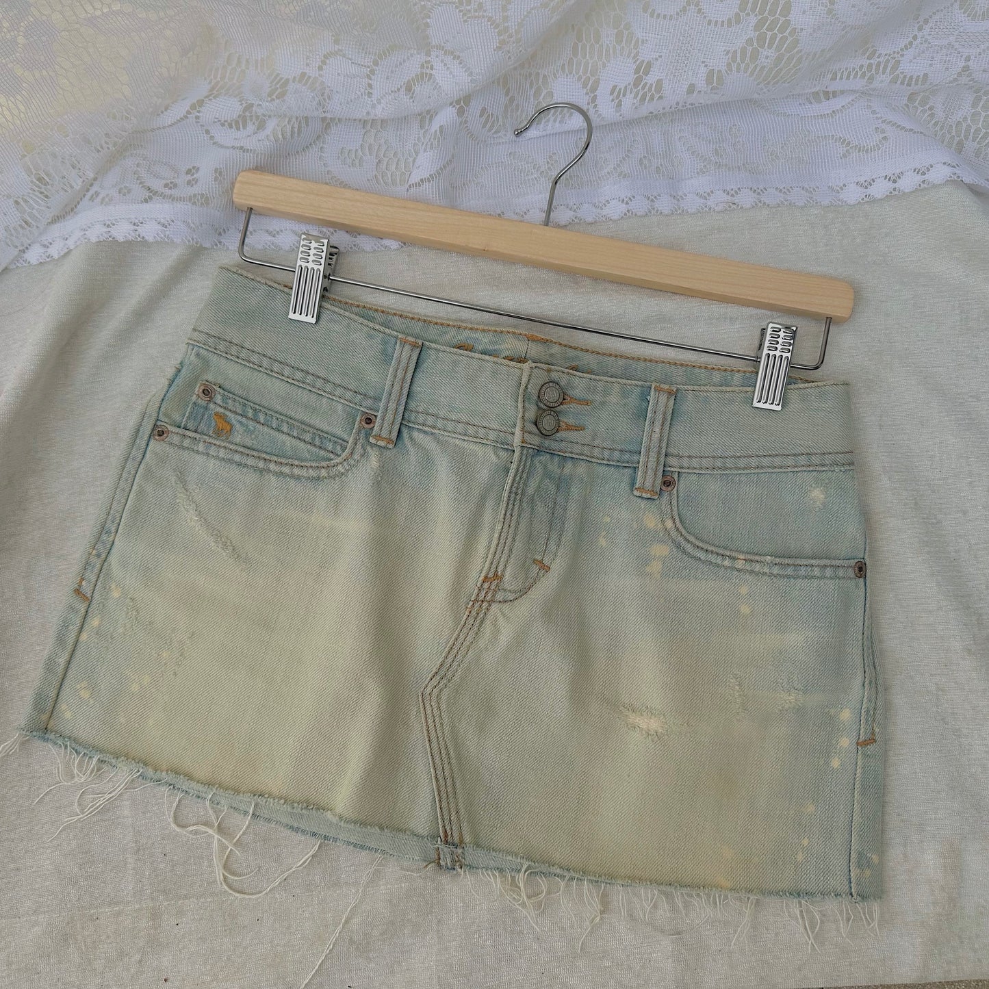 Y2K Abercrombie Denim Mini Skirt / SZ 0
