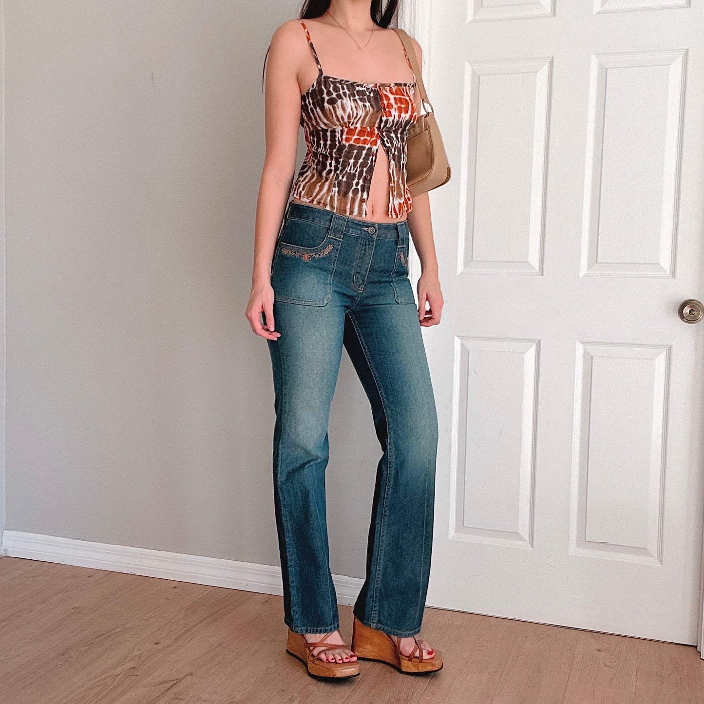 Y2K Nautica Denim Embroidered Jeans / SZ 8