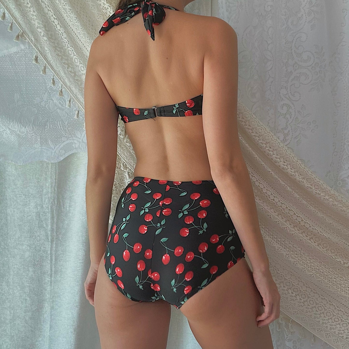90's Black Cherry Bikini / SZ S/M