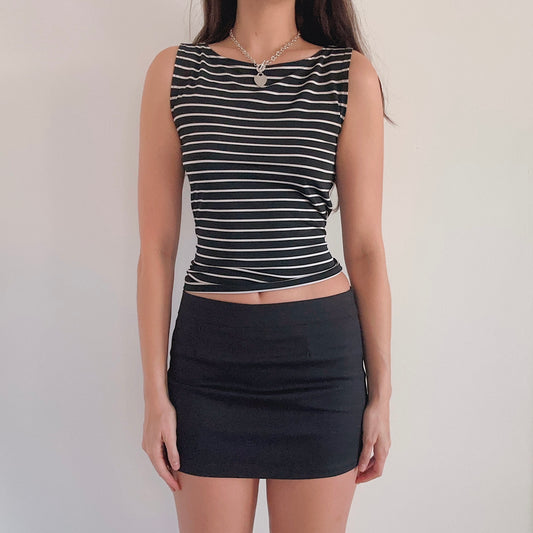 Y2K Black Mini Skirt / SZ M