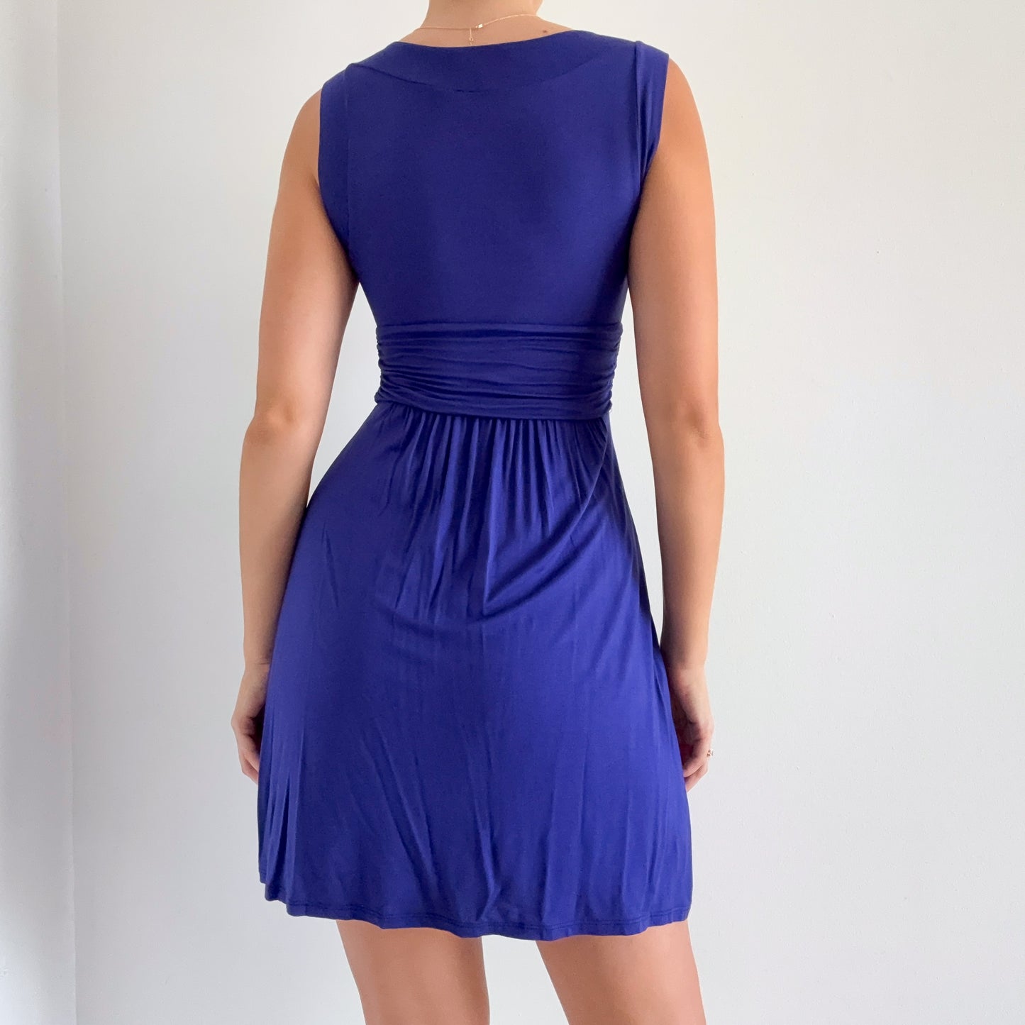 Y2K Royal Blue Viscose Mini Dress / SZ S