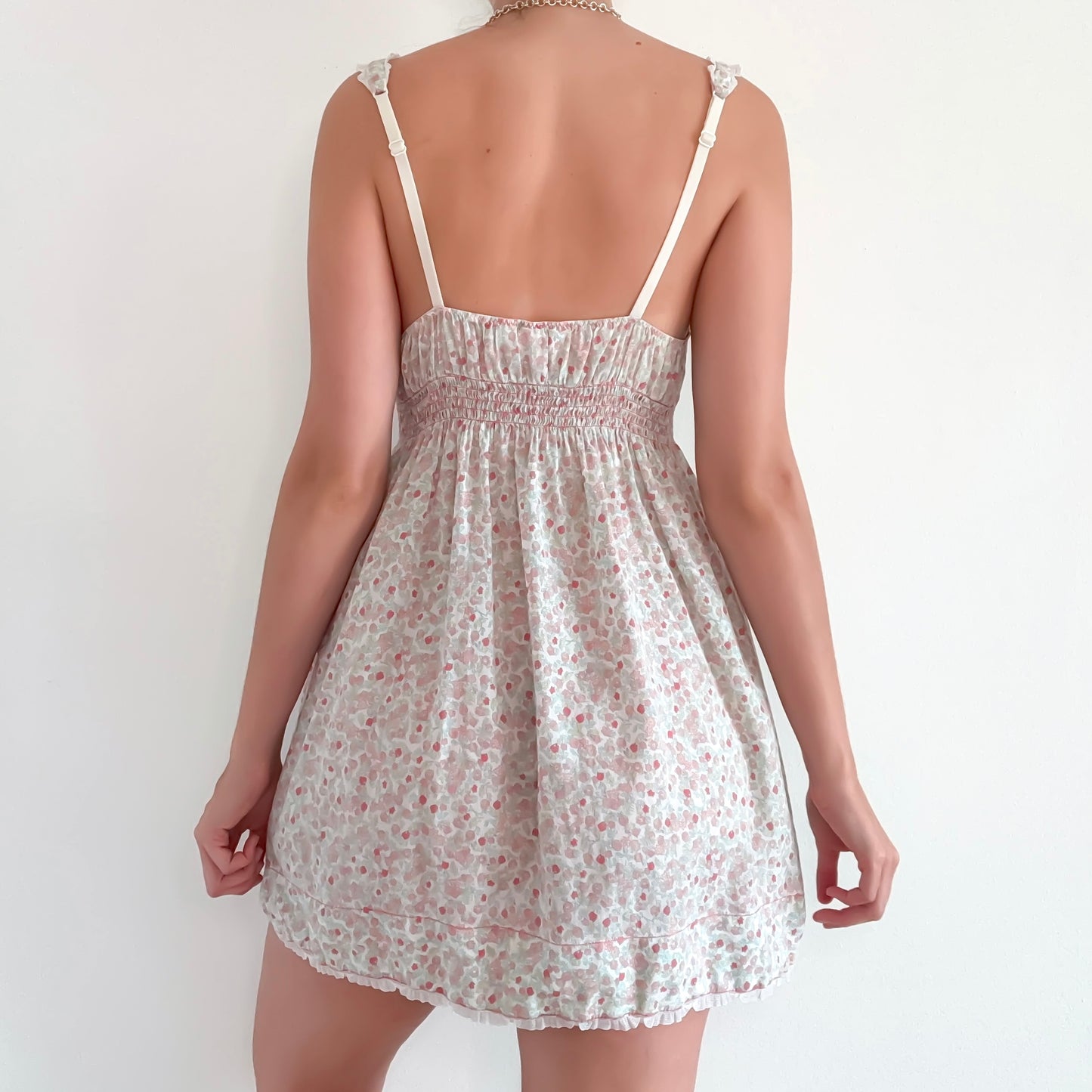 Y2K VS Pink Floral Cotton Nighty / SZ M