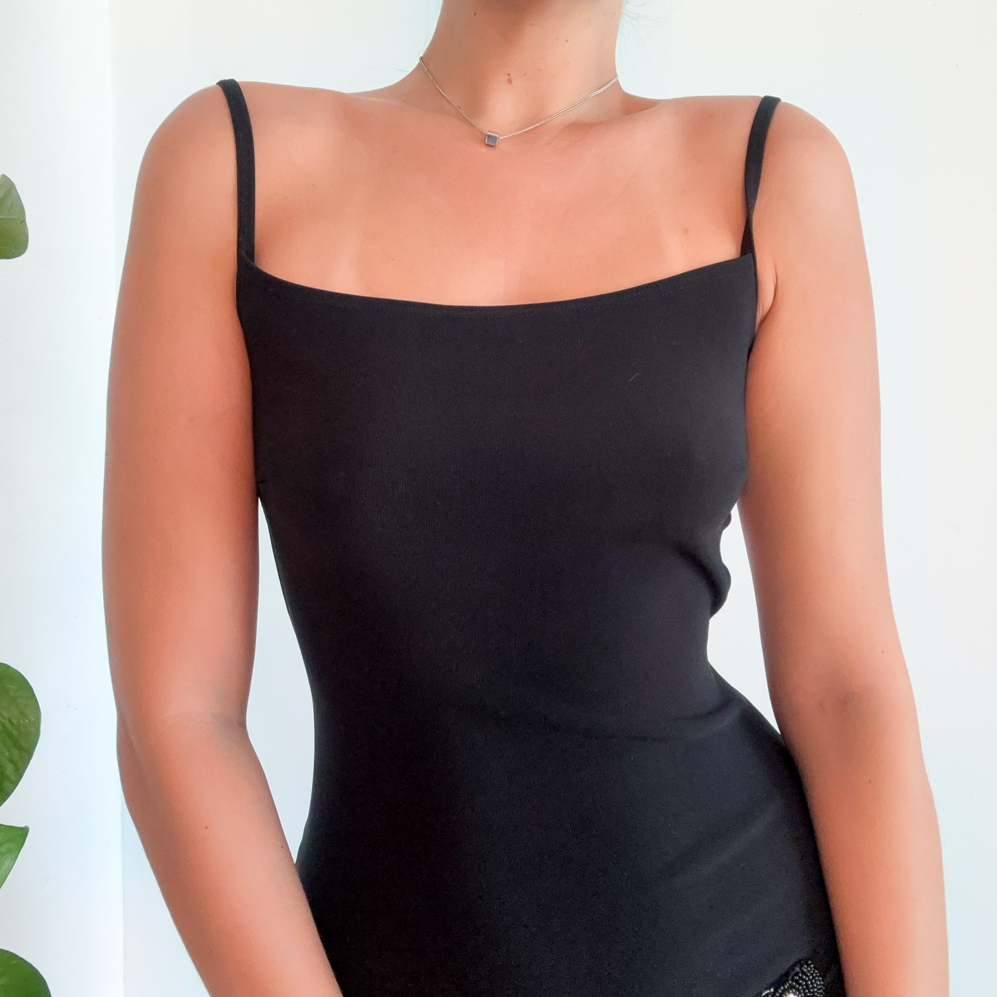90's Black Cutout Mini Dress / SZ S