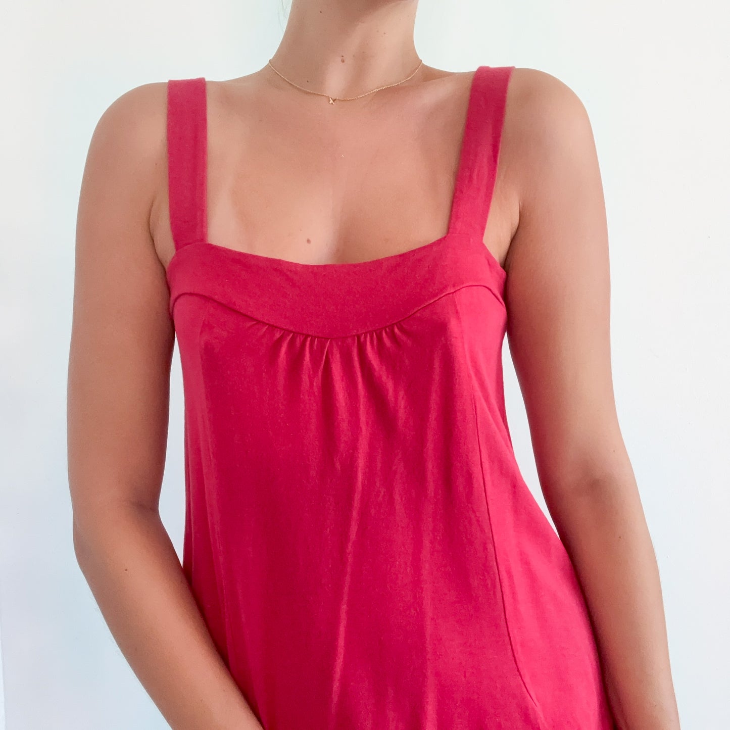 Y2K Strawberry Modal Pocket Mini Dress / SZ S