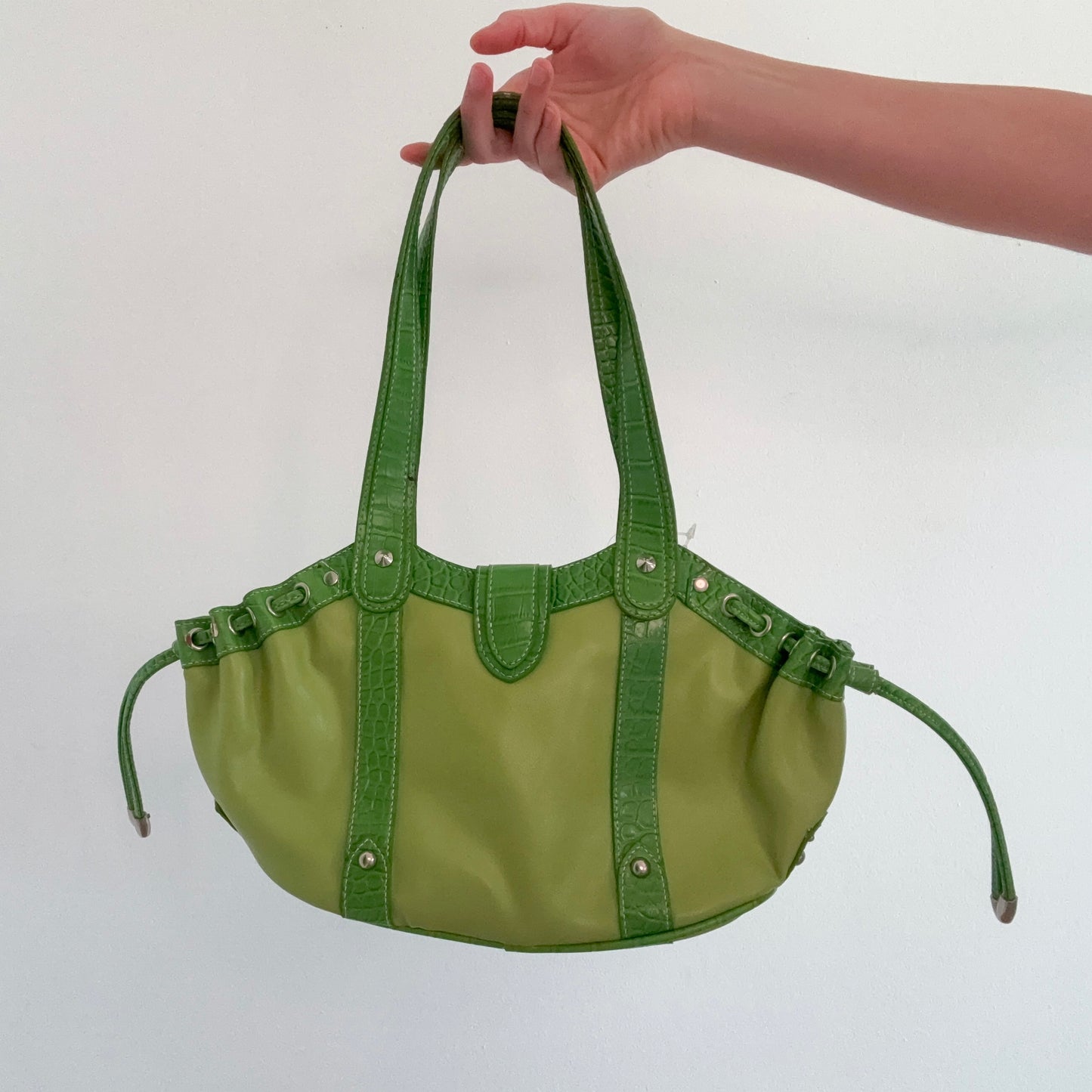Y2K Green Buckle Handbag