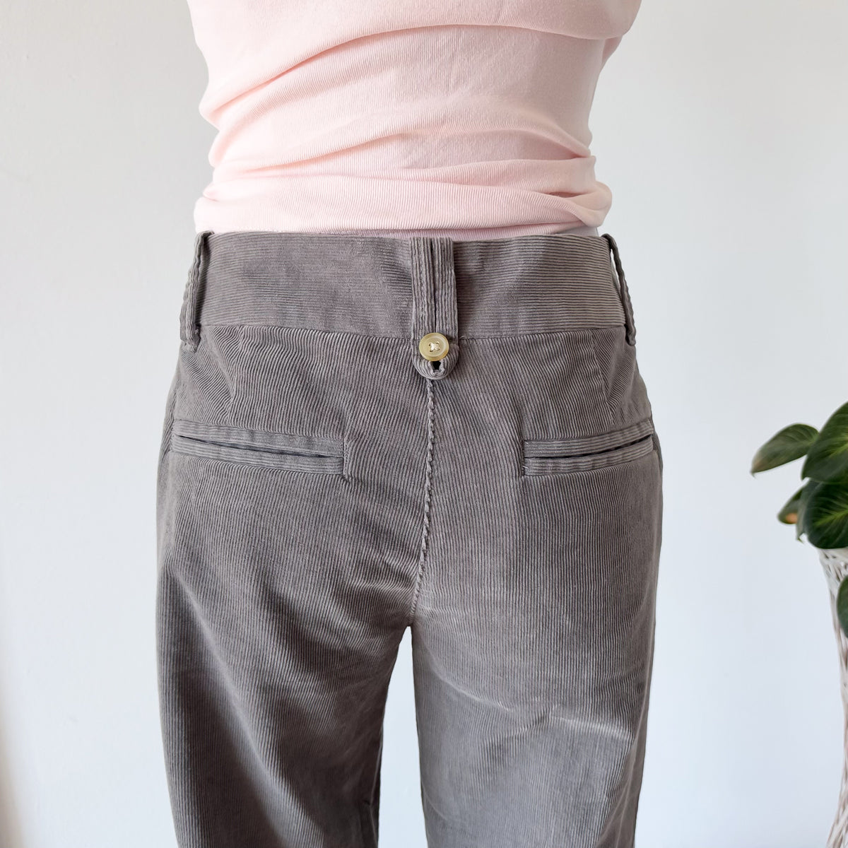 Y2K J.Crew Grey Corduroy Slacks / SZ 4
