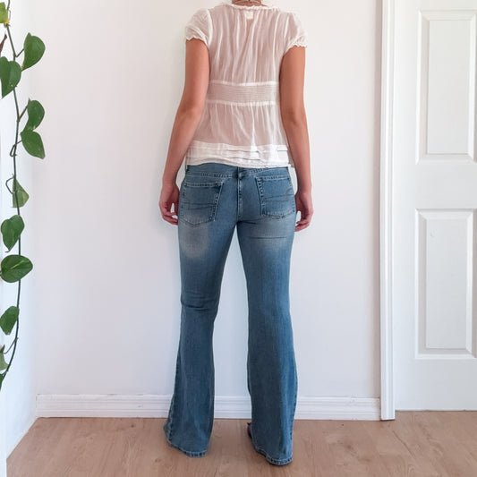 Y2K American Eagle Denim Flare Jeans / SZ 6