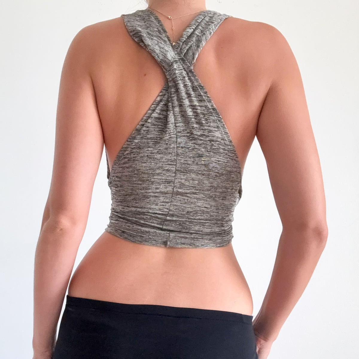 Y2K BCBGMaxAzria Grey Speckled Top / SZ XS-S