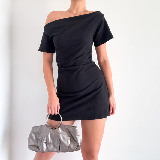 Reformation Black Slouchy Cotton Dress / SZ M