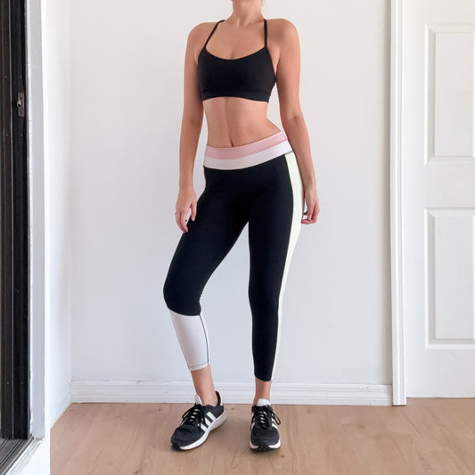 Nike Pastel Pink & Green Leggings / SZ M-L