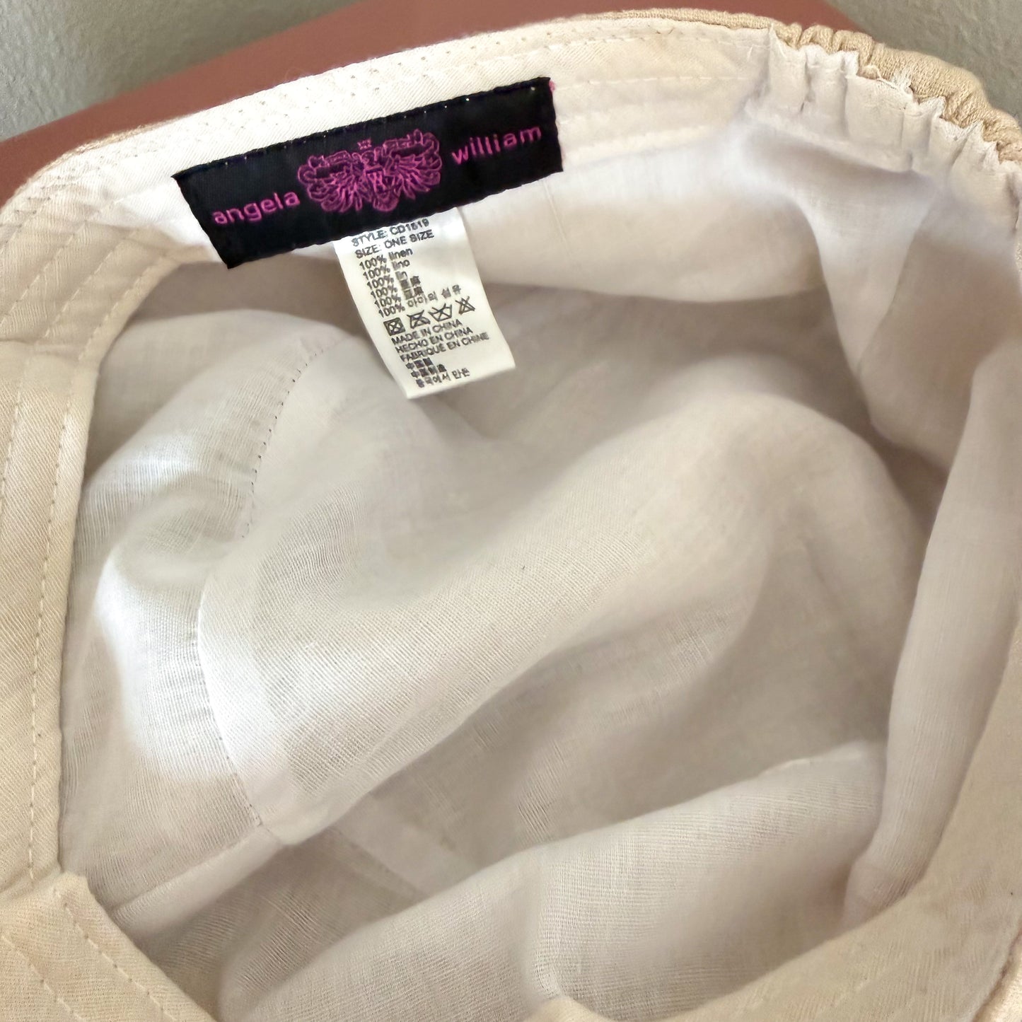 Y2K Beige Zipper Rosette Linen Cap
