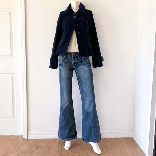Y2K Medium Wash Denim Flare Jeans / SZ 6