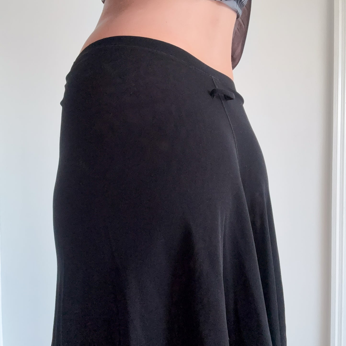 Y2K Jean Paul Gaultier Black Mesh Midi Skirt / SZ M