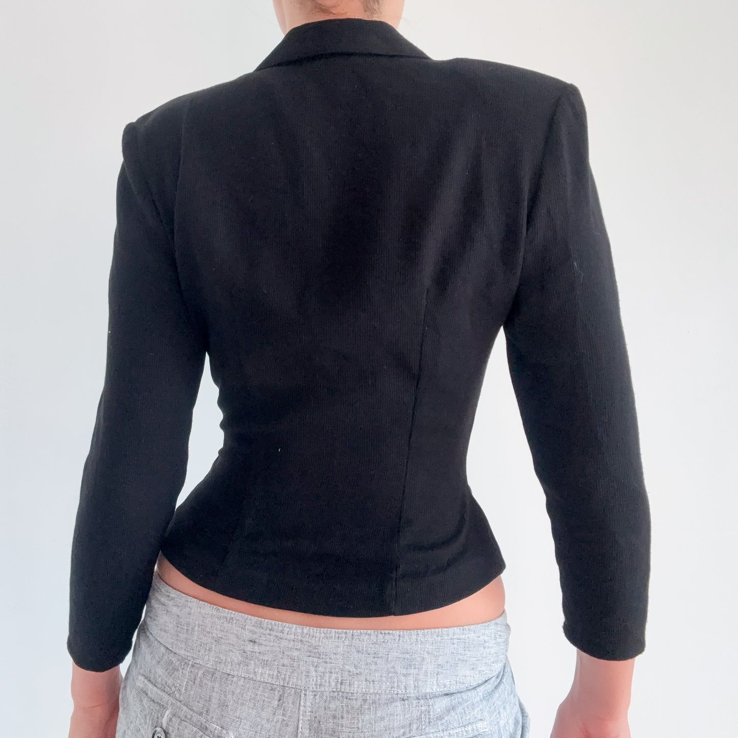 90's Black Fitted Blazer / SZ S