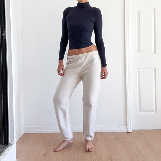 90's Ralph Lauren Cream Sweatpants / SZ M
