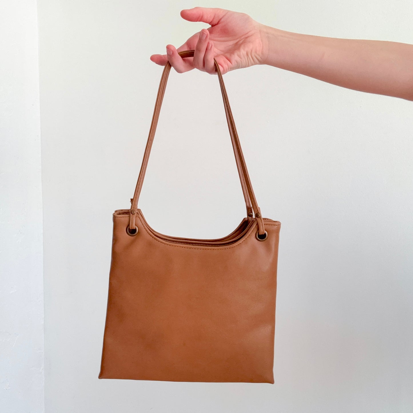 Y2K-does-70's Brown Embroidered Bag