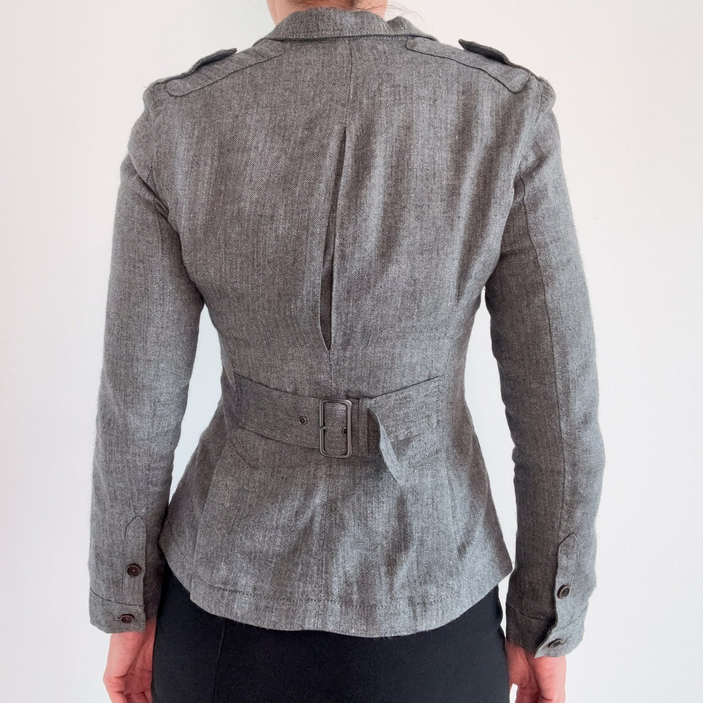 Y2K Banana Republic Grey Suit Jacket / SZ XS/S