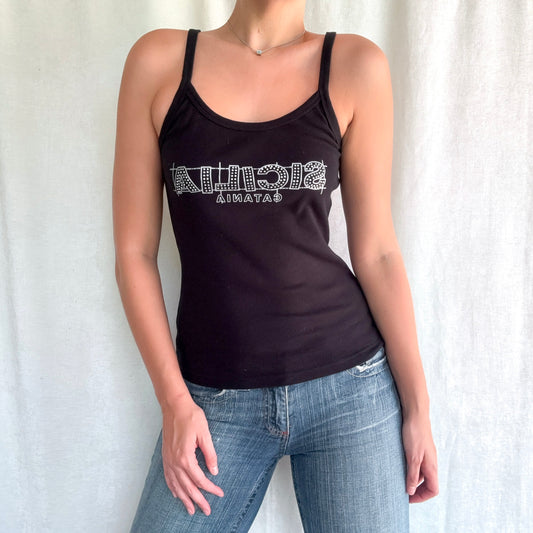 Y2K Black "Sicilia" Tank / SZ L