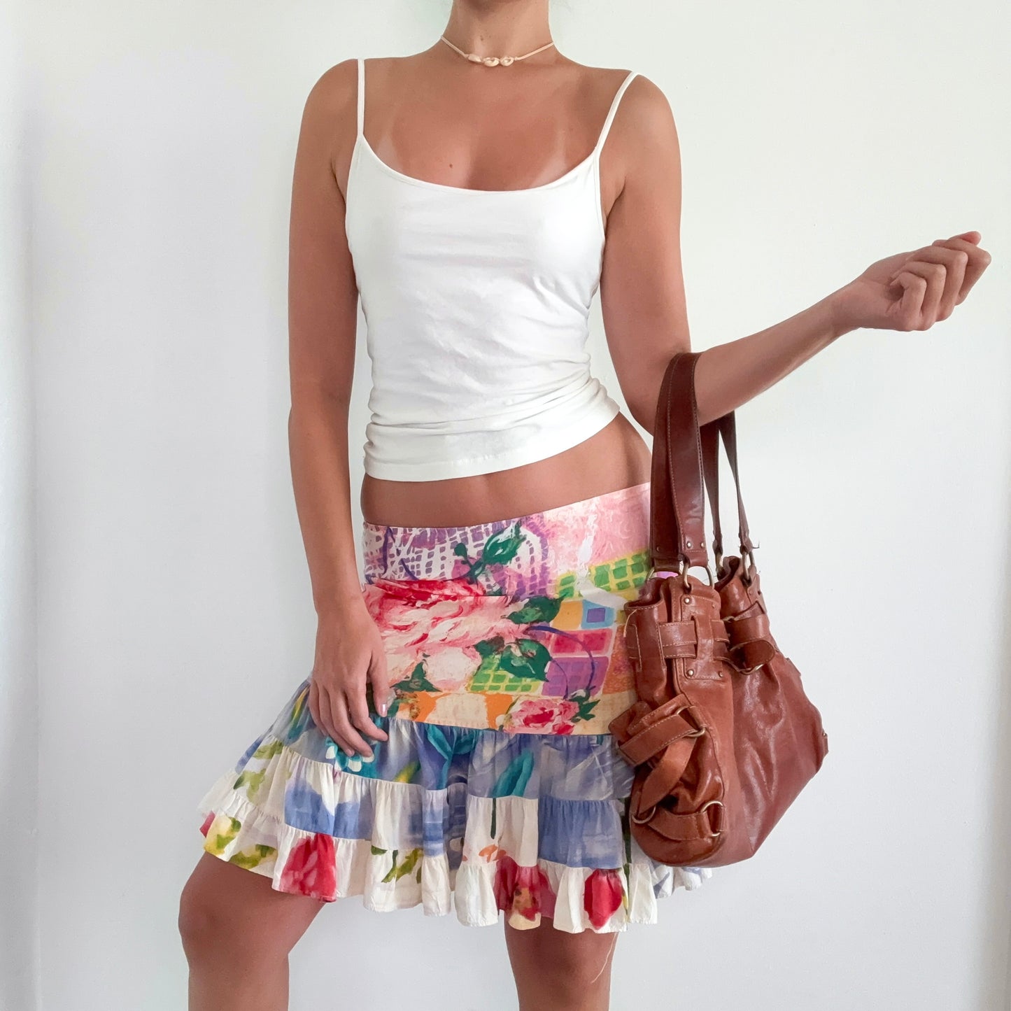 Y2K Jam's World Multi Printed Midi Skirt / SZ XS-S