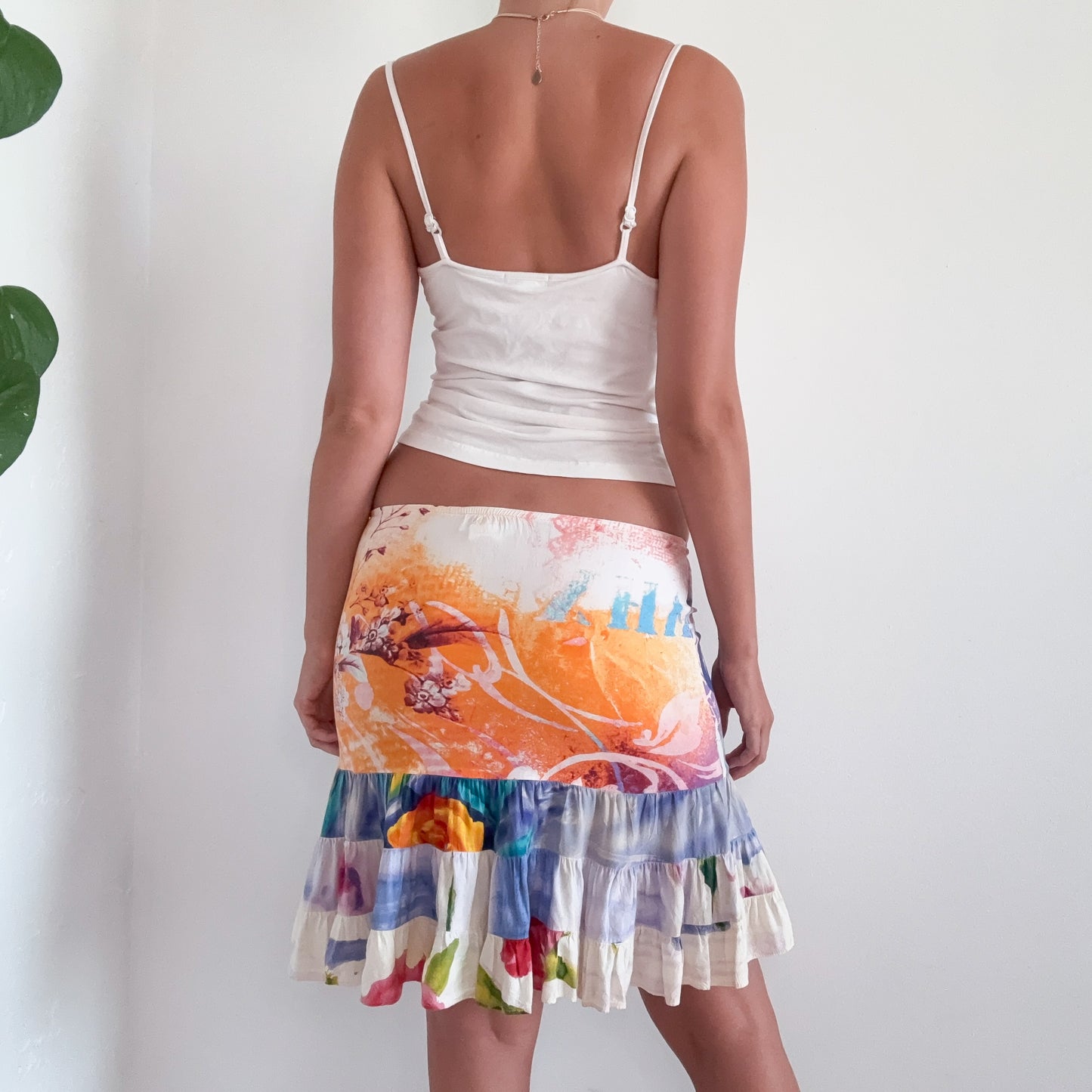 Y2K Jam's World Multi Printed Midi Skirt / SZ XS-S