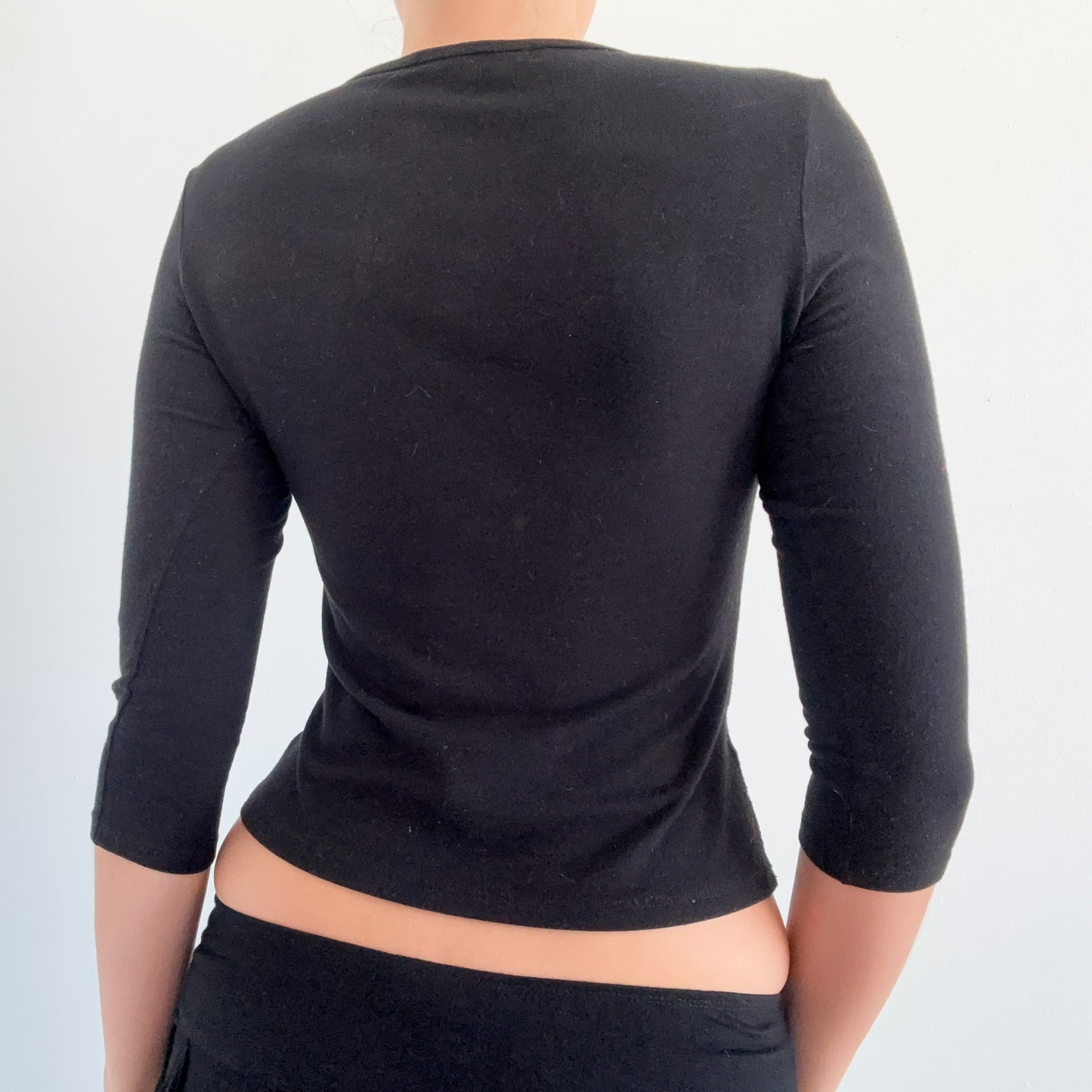 90's Black & Pink Sequin Top / SZ S-M