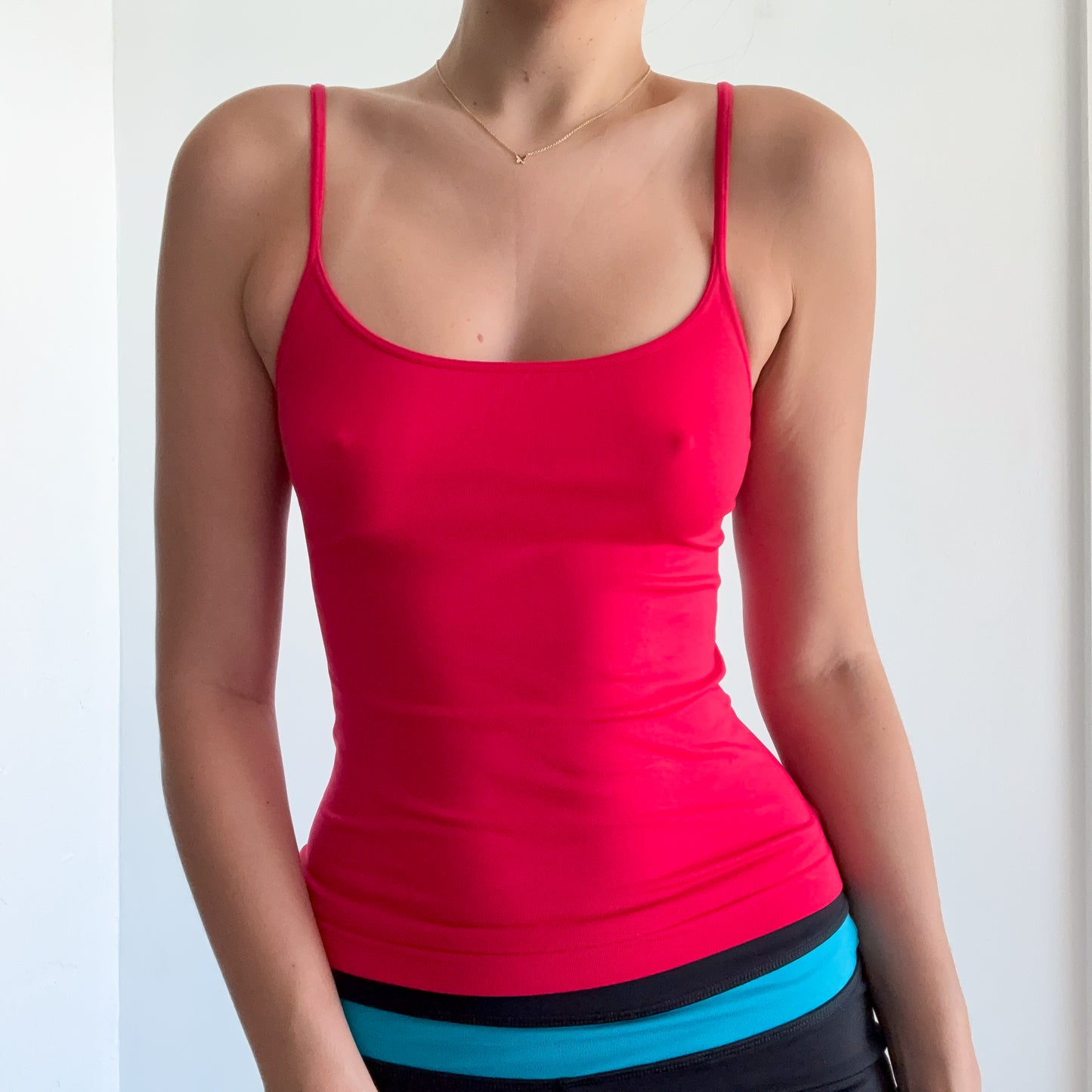 Y2K VS Cherry Red Stretch Tank / SZ S