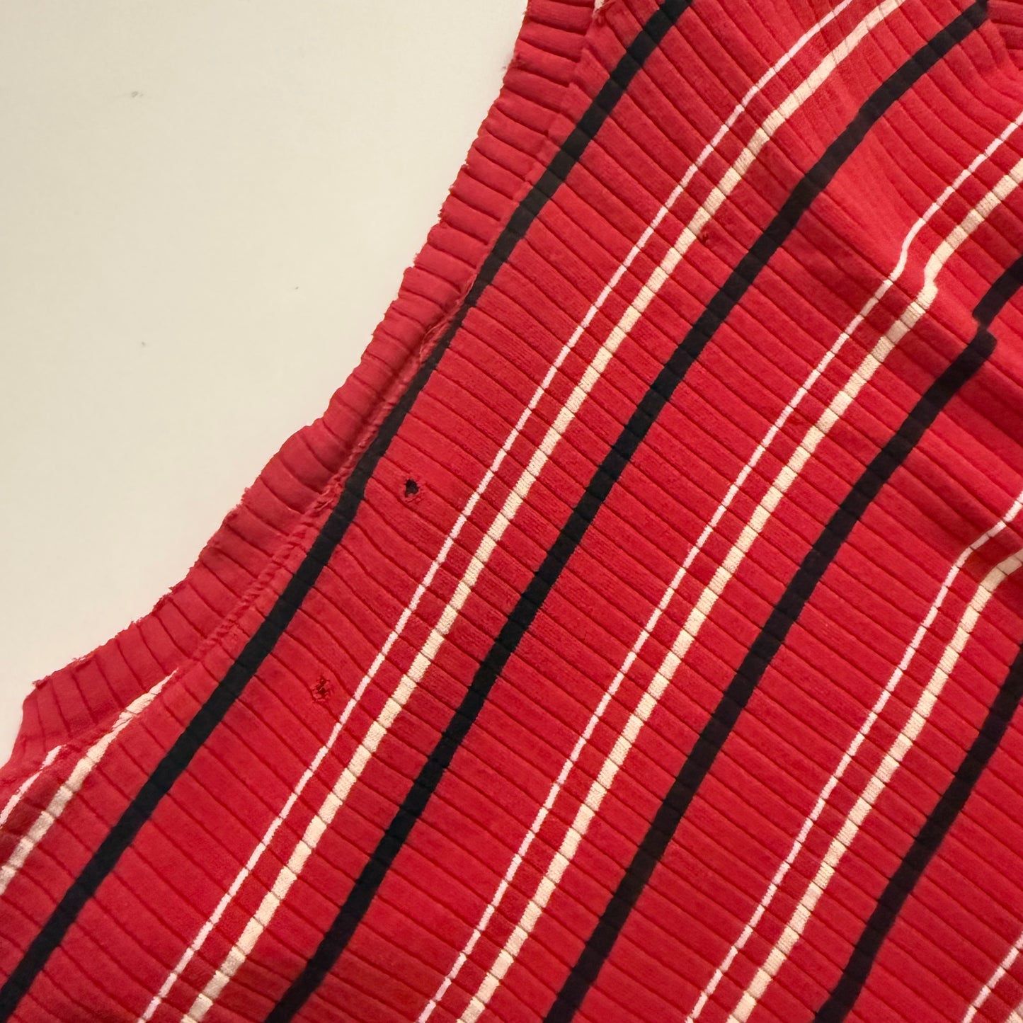 Y2K Red Striped Tee / SZ S