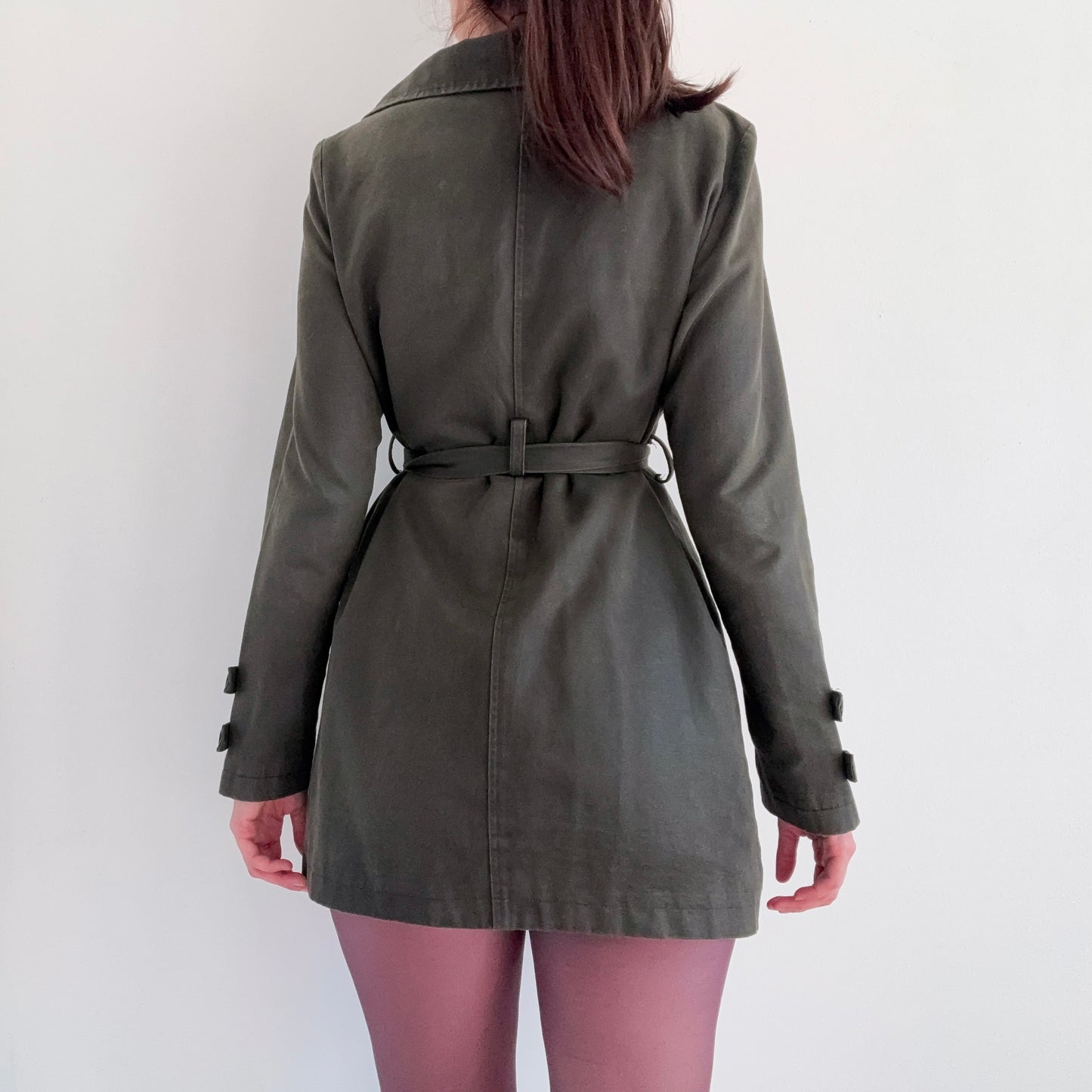 2010's Army Green Military Style Coat / SZ L