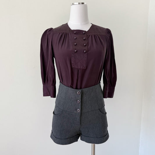 2010's Grey Stretch Hot Shorts / SZ S