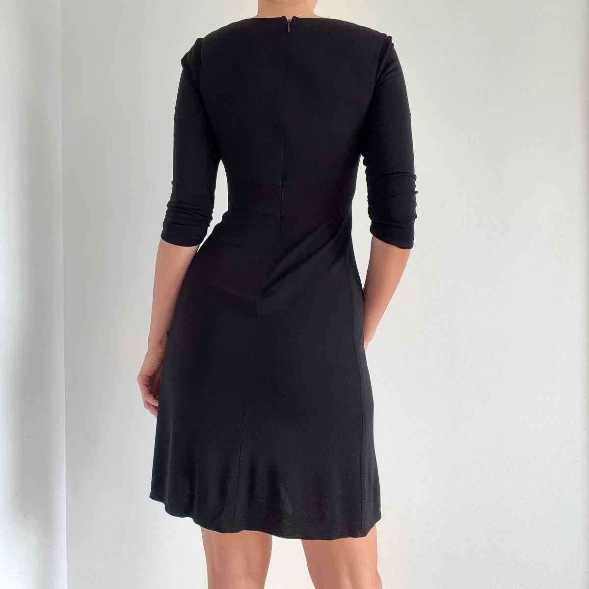 Y2K Black Half Sleeve Dress / SZ S