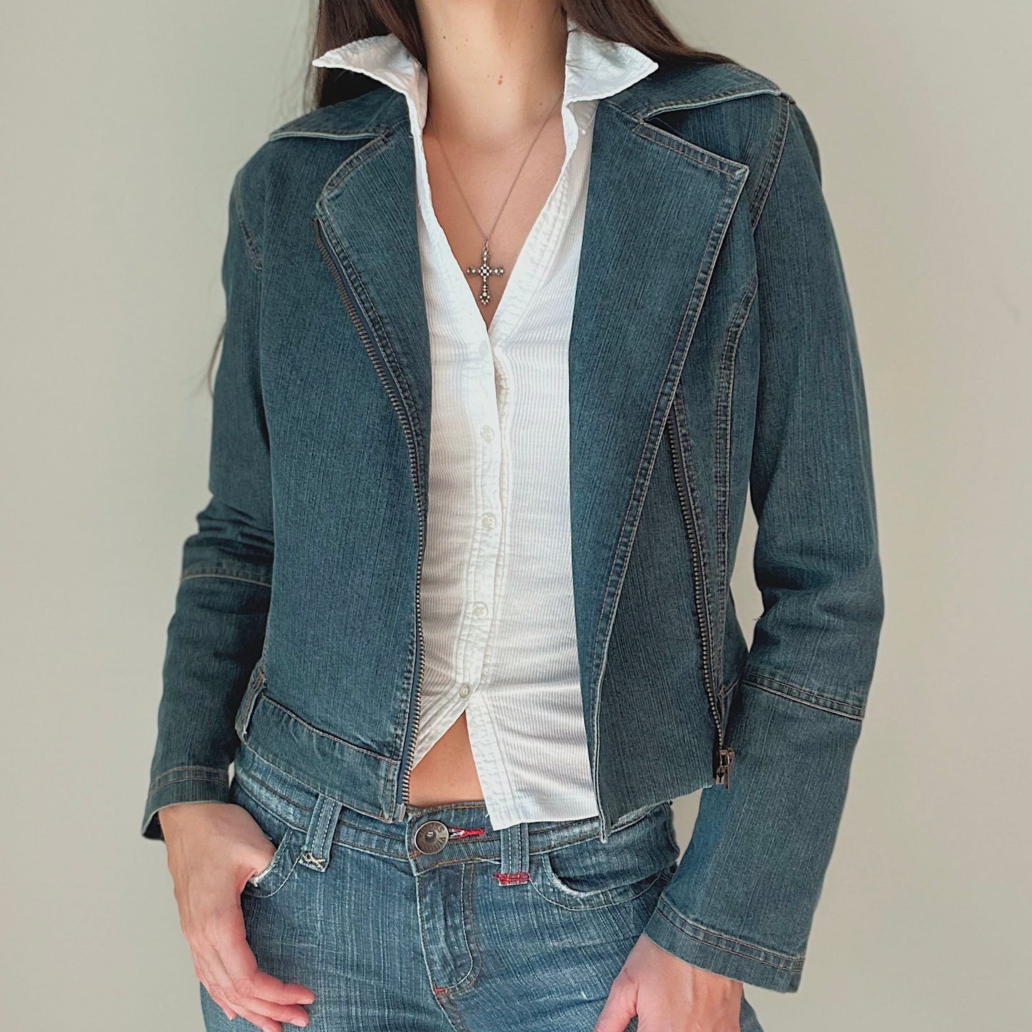 Y2K Guess Denim Jacket / SZ M