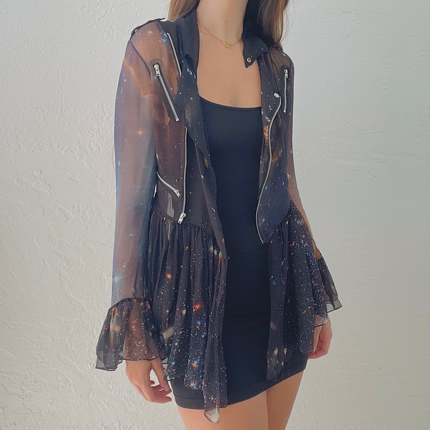 Christopher Kane Runway Silk Cosmic Jacket / SZ S/M