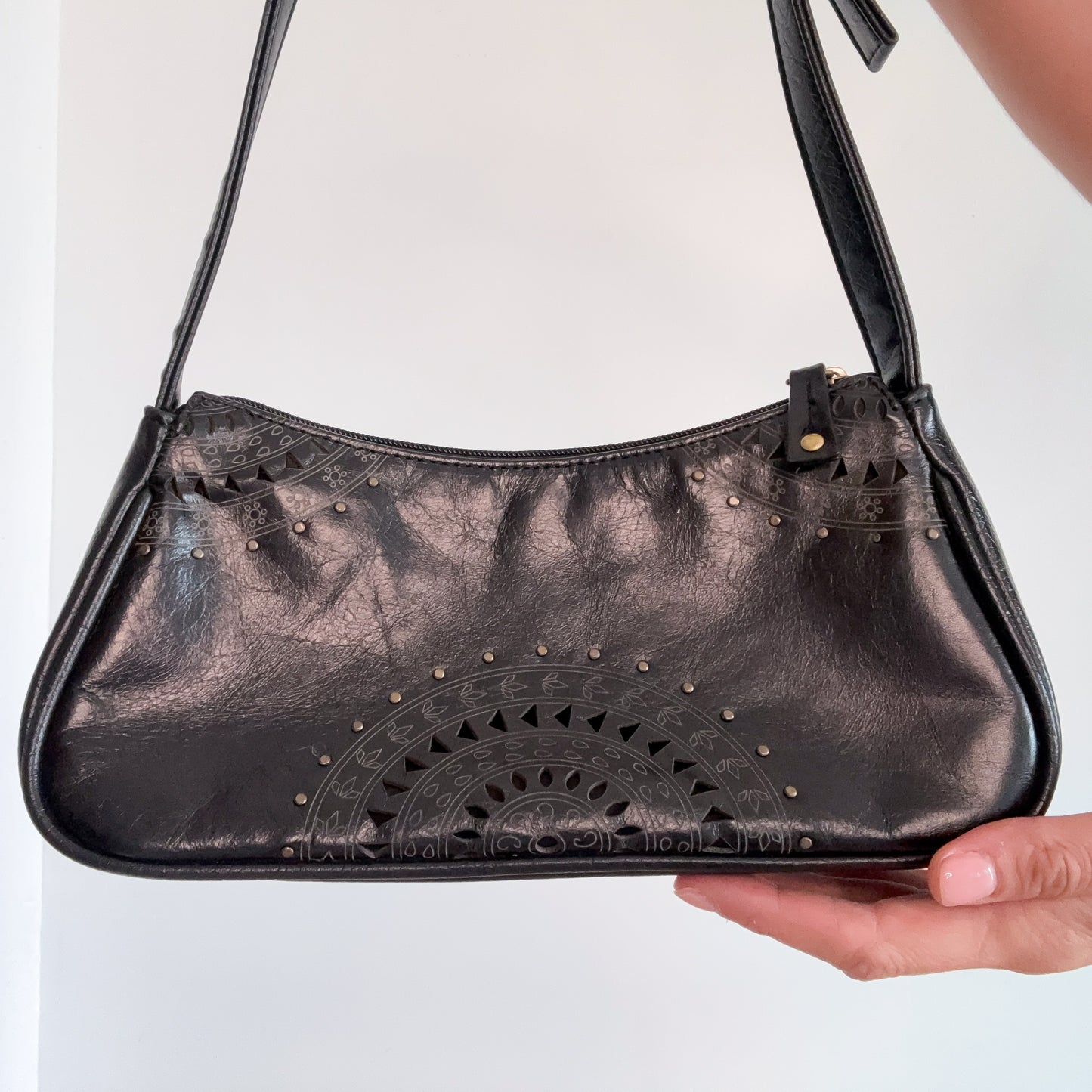 Y2K Black Studded Mini Purse