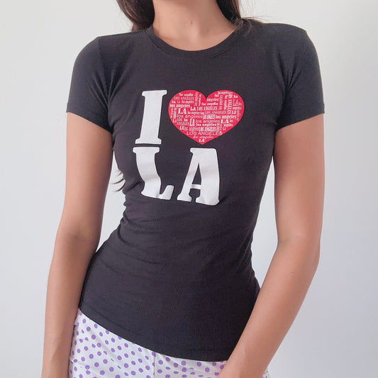 Y2K Black "I <3 LA" Tee / SZ S