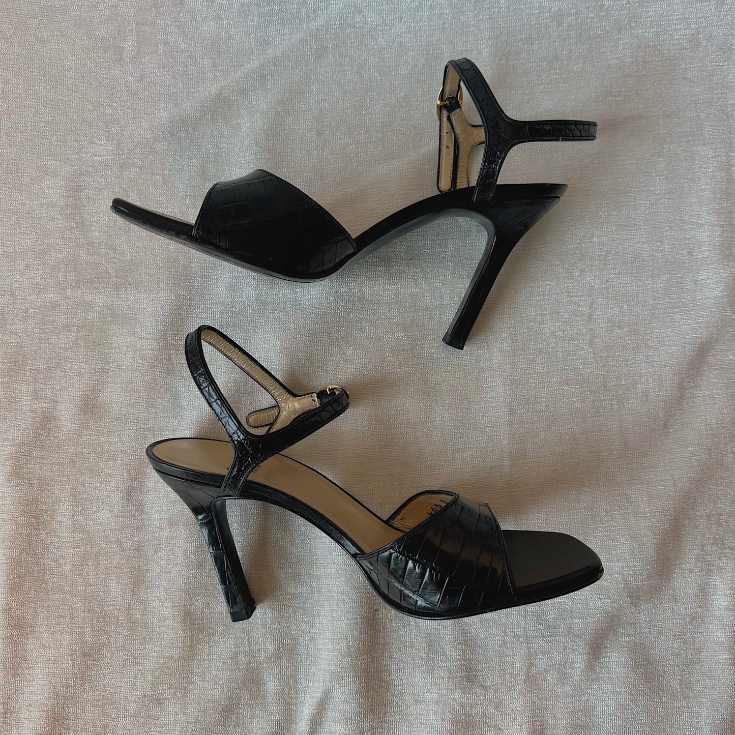 Y2K Parisian Black Heels / SZ 7