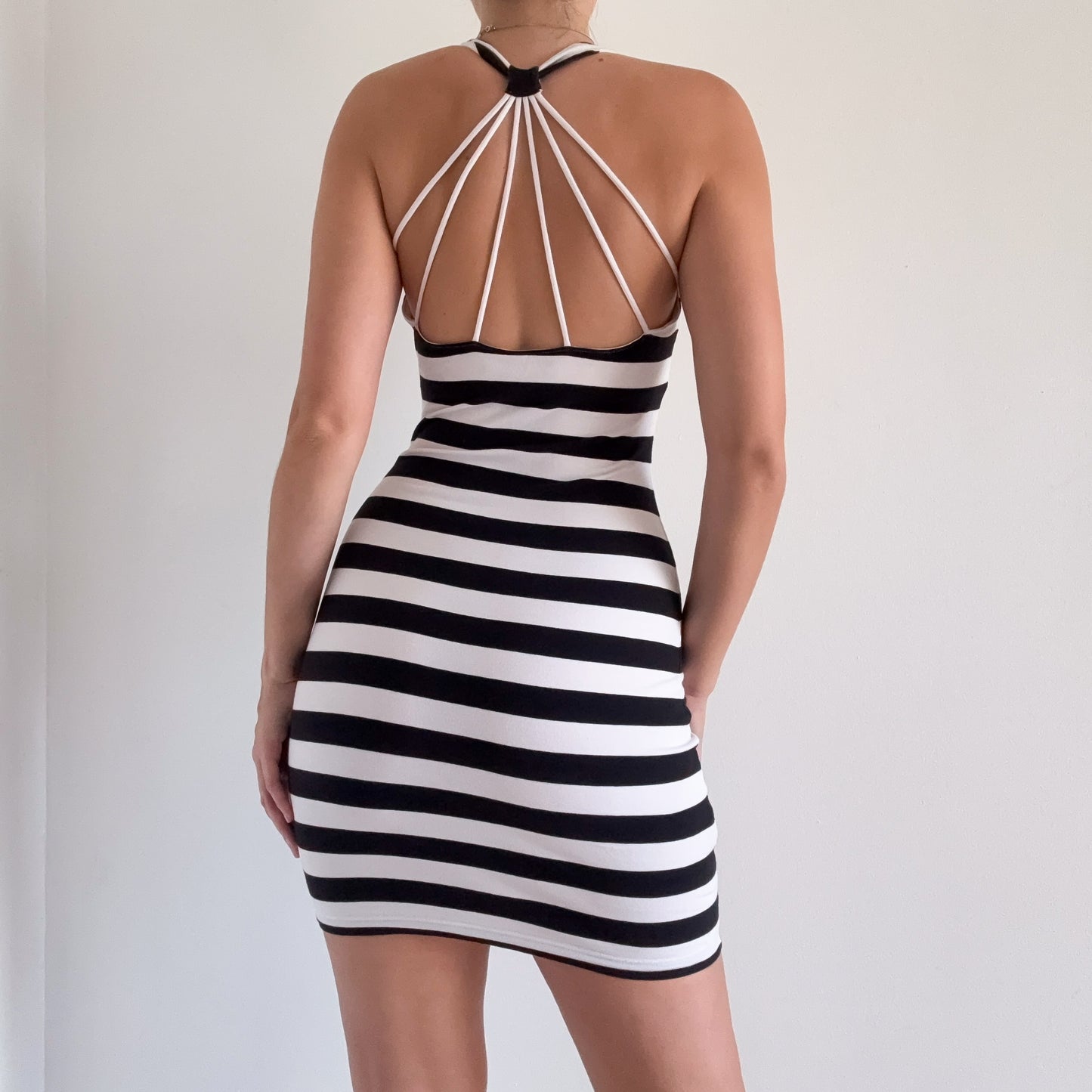 2010's Guess B&W Striped Mini Dress / SZ S-M