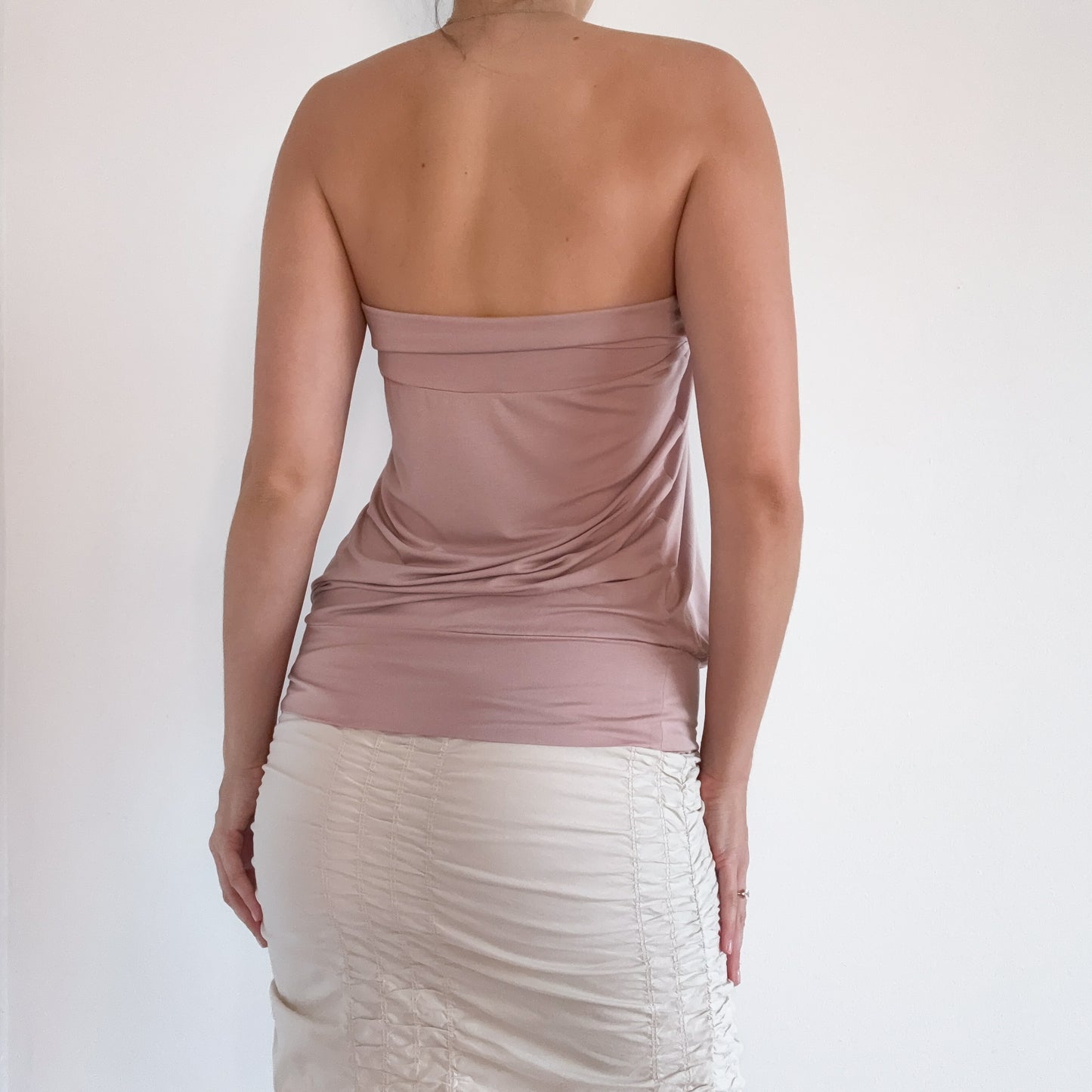 Y2K Blush Pink Slouchy Tube Top / SZ M/L