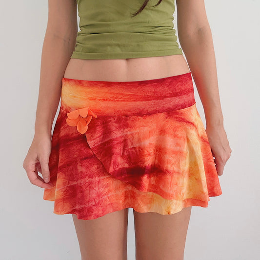 Y2K Lucky Brand Sunset Swim Skirt / SZ XS-S