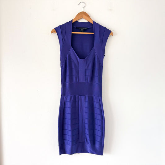 Y2K Indigo Bandage Mini Dress / SZ 0
