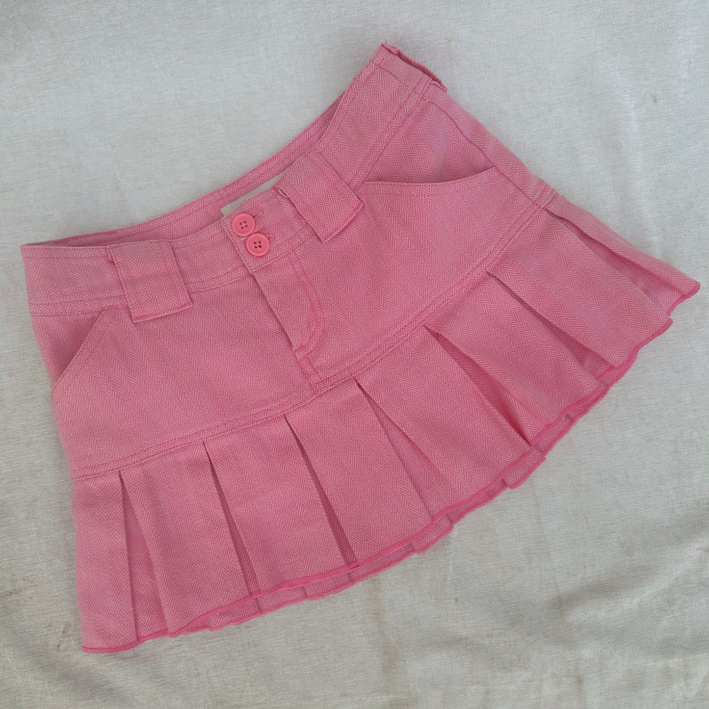 Y2K Aeropostale Pink Pleated Mini Skirt / SZ 0